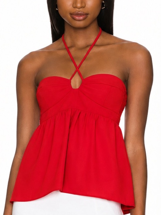 Amanda Uprichard Tops - Amanda Uprichard Greca Top Babydoll Halter